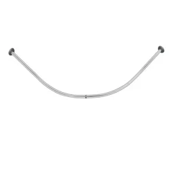 BASTONE ASTA PER TENDA DOCCIA BARRA CURVA ANGOLARE CROMATA 90 X 90CM BAGNO 59802