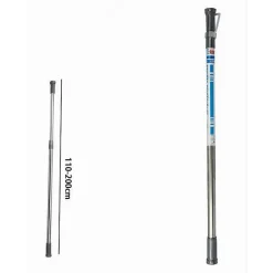 BASTONE ASTA TENDA DOCCIA BARRA TELESCOPICO 110 A 200 CM ALLUMINIO CROMATO 56621