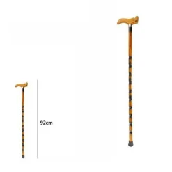 BASTONE DA PASSEGGIO PER ANZIANI DISABILI IN LEGNO LUNGHEZZA 92 CM 65547