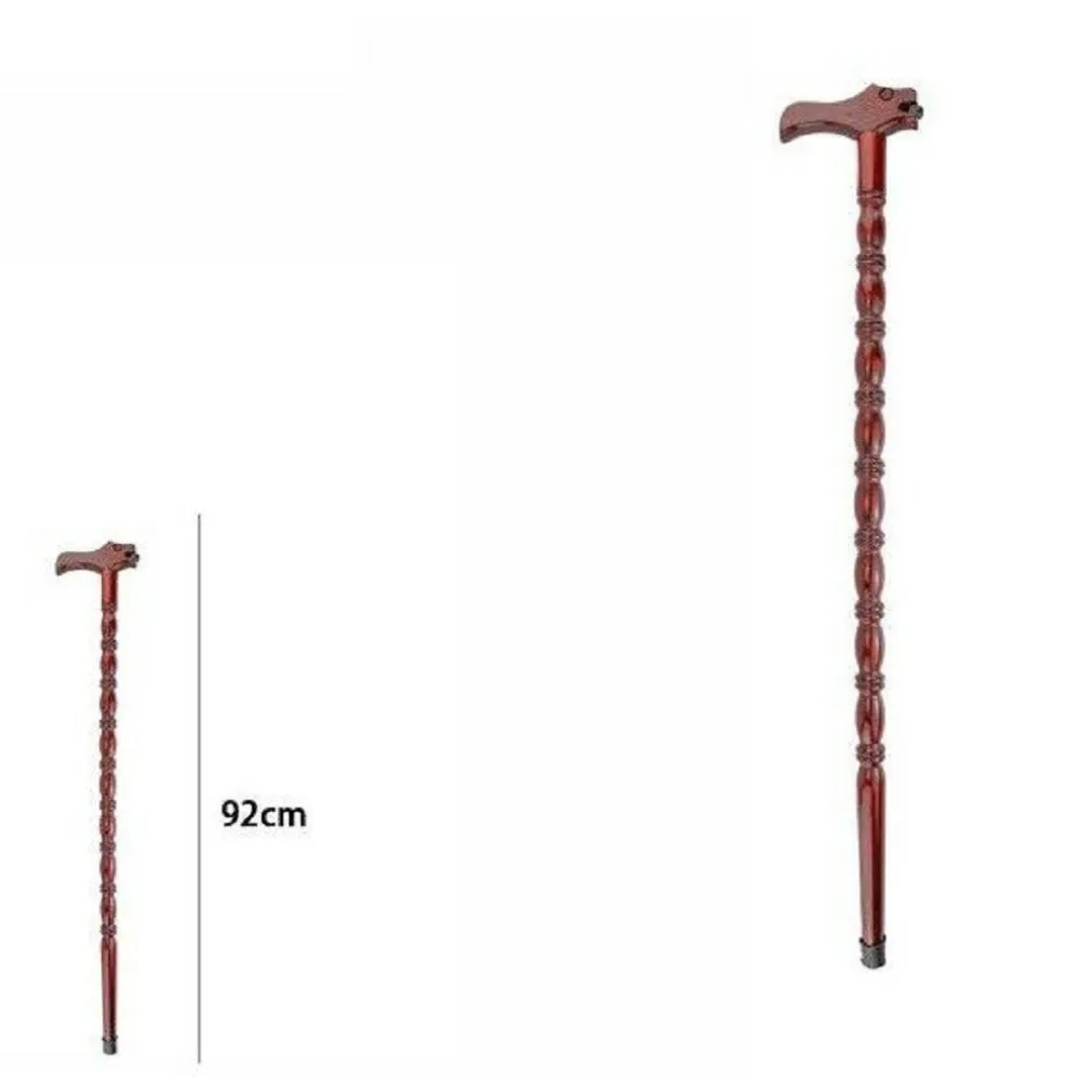 BASTONE DA PASSEGGIO PER ANZIANI DISABILI IN LEGNO LUNGHEZZA 92 CM 65548