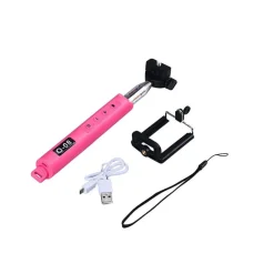 BASTONE PER SELFIE MONOPIEDE PER SMARTPHONE CELLULARE CON TASTO ZOOM ACCENSIONE