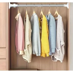 BASTONE SILVER ESTENSIBILE ASTA APPENDIABITI TENDE REGOLABILE DA 70-120 CM 59408