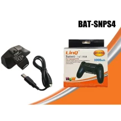 BATTERIA DI RICAMBIO ESTERNA PER CONTROLLER JOYPAD DUALSHOCK PS4 1000MAH BAT-SNPS4