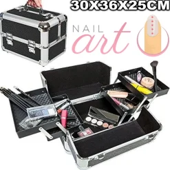 BAULETTO RIGIDO VALIGIA RIGIDA BEAUTY CASE PER ESTETISTA MAKE UP NAIL ART