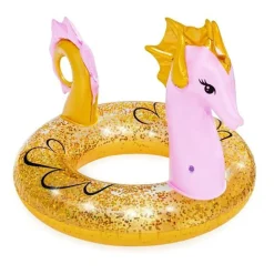 BESTWAY SALVAGENTE FASHION CAVALLUCCIO MARINO GLITTERATO CIAMBELLA GONFIABILE
