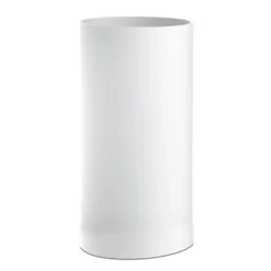 BICCHIERE PORTA SPAZZOLINI DENTIFRICIO CILINDRICO BIANCO BAGNO ACCESSORI 69896