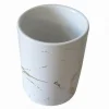 BICCHIERE PORTA SPAZZOLINI EFFETTO MARMO MODERNO ACCESSORI ARREDO DA BAGNO 59886