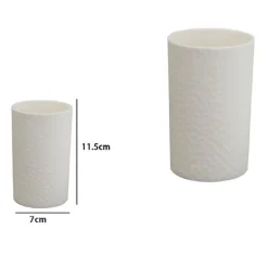 BICCHIERE PORTA SPAZZOLINI DA DENTI COLORE BIANCO ACCESSORI ARREDO BAGNO 79779