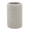 BICCHIERE PORTA SPAZZOLINI DENTIFRICIO EFFETTO TELA JUTA INTRECCIATO NATURALE BAGNO 87827