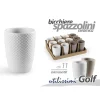 BICCHIERE PORTA SPAZZOLINI BAGNO 11 CM IN CERAMICA GOLF COLORI ASSORTITI 749612