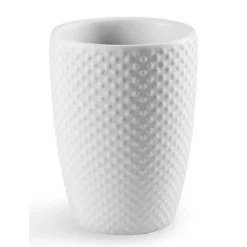 BICCHIERE PORTA SPAZZOLINI BAGNO 11 CM IN CERAMICA GOLF COLORI ASSORTITI 749612