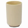 BICCHIERE PORTA SPAZZOLINI DENTIFRICIO BEIGE SILVER ACCESSORI ARREDO BAGNO 79882