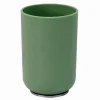 BICCHIERE PORTA SPAZZOLINI DENTIFRICIO VERDE SILVER ACCESSORI ARREDO BAGNO 79876