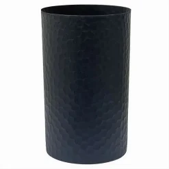 BICCHIERE PORTA SPAZZOLINI DA DENTI COLORE NERO ACCESSORI ARREDO DA BAGNO 79183