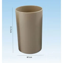 BICCHIERE PORTA SPAZZOLINI DENTIFRICIO ACCESSORIO ARREDO DA BAGNO 7X11.5CM 52390