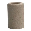 BICCHIERE PORTA SPAZZOLINI PIETRA CEMENTO NATURALE ACCESSORIO ARREDO DA BAGNO 87824