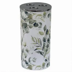 BICCHIERE PORTA SPAZZOLINO 3 FORI FIORI FOGLIE ACCESSORIO ARREDO DA BAGNO 87055