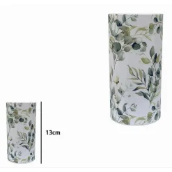 BICCHIERE PORTA SPAZZOLINO 3 FORI FIORI FOGLIE ACCESSORIO ARREDO DA BAGNO 87055