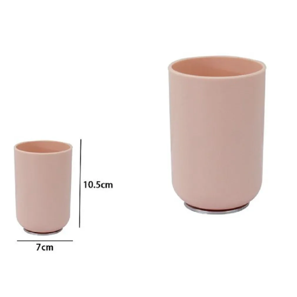 BICCHIERE PORTA SPAZZOLINI DENTIFRICIO ROSA SILVER ACCESSORI ARREDO BAGNO 79870