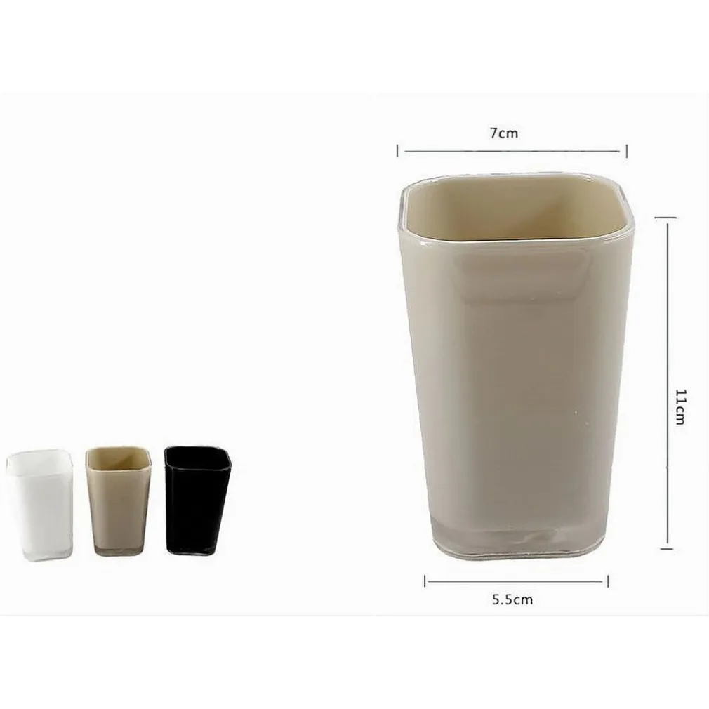 BICCHIERE PORTA SPAZZOLINI DENTIFRICIO RETTANGOLARE ACCESSORI ARREDO BAGNO 52402