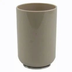 BICCHIERE PORTASPAZZOLINI DENTIFRICIO TORTORA SILVER ACCESSORI ARREDO BAGNO 69467