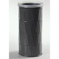 BICCHIERE PORTASPAZZOLINO IN LATTA 6X14CM APPOGGIO BAGNO COLORI ASSORTITI 655500