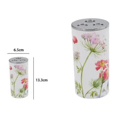 BICCHIERE PORTASPAZZOLINO 3 FORI BIANCO IN PLASTICA ACCESSORIO BAGNO FIORI 69924