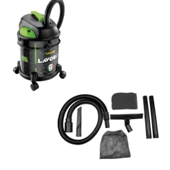 BIDONE ASPIRATUTTO SOLIDI E LIQUIDI 1200W LAVOR WASH RUDY 1200S 20 LITRI