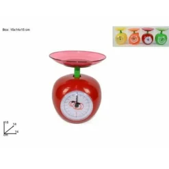BILANCIA DA CUCINA CON VASCHETTA ANALOGICA FINO A 2 KG COLORATA PESA ALIMENTI
