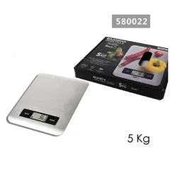 BILANCIA DA CUCINA DIGITALE TOUCH IN ACCIAIO PORTATA MAX. 5KG DISPLAY LCD 580022