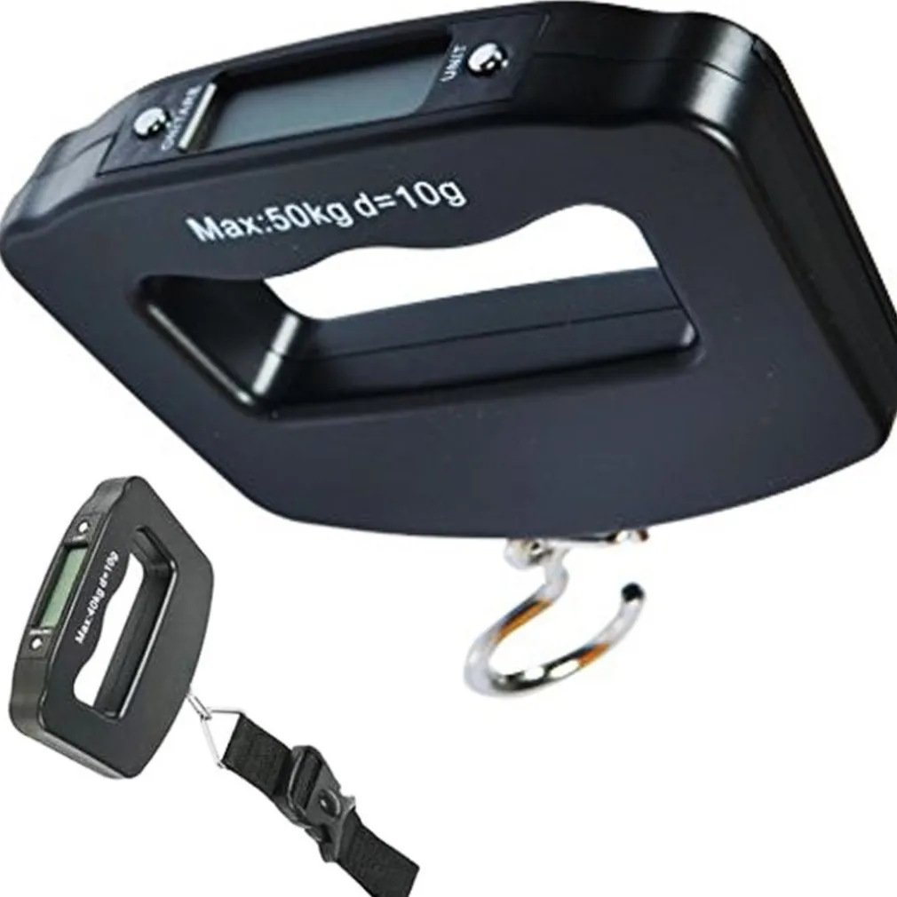 BILANCIA DIGITALE CON FASCIA MAX 50KG PESA BAGAGLI MANO VALIGIE PORTATILE