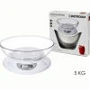 BILANCIA DIGITALE DA CUCINA A BATTERIA PESA FINO A 5KG DISPLAY LCD BIANCO 541907
