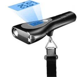 BILANCIA DIGITALE PORTATILE PER BAGAGLI FINO A 50KG METRO TORCIA DISPLAY Q-T158
