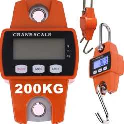 BILANCIA DINAMOMETRO DIGITALE A MOLLA MECCANICA FINO 200KG BILANCIA PESA BAGAGLI