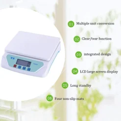 BILANCIA ELETTRONICA DIGITALE PROFESSIONALE MIN 1 GR MAX 25KG CUCINA LABORATORIO