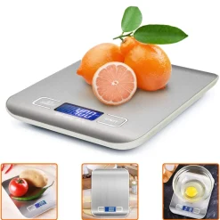 BILANCIA ELETTRONICA DIGITALE DA CUCINA DIGITALE IN ACCIAIO INOSSIDABILE MAX 5KG