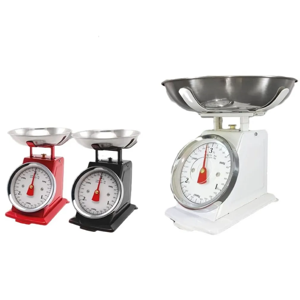 BILANCIA MECCANICA DA CUCINA PER CIBI PIETANZE ALIMENTI FARINA PORTATA FINO 3 KG