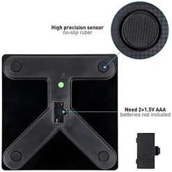 BILANCIA PESAPERSONE PROFESSIONALE NERA IMPEDENZIOMETRICA BLUETOOTH DIGITALE CON APP