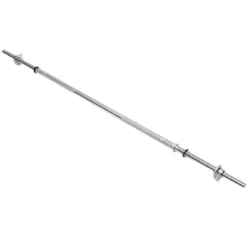 BILANCIERE BARRA ASTA DA 1,8 MT PALESTRA CON ANELLI BLOCCAGGIO SOLLEVAMENTO PESI