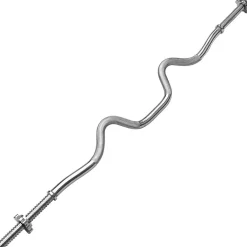 BILANCIERE CURL CURVO ONDULATO 120CM CON FERMA DISCHI EZ 25mm SOLLEVAMENTO PESI