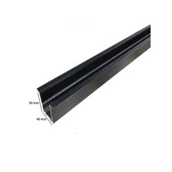 BINARIO MAGNETICO NERO 2MT 48V DA INCASSO PER FARETTI LED CON COPERTURA TK670-2M