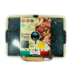 BISTECCHIERA PIASTRA GRILL 2 IN 1 LISCIO E GRIGLIATO RETTANGOLARE SIRIO