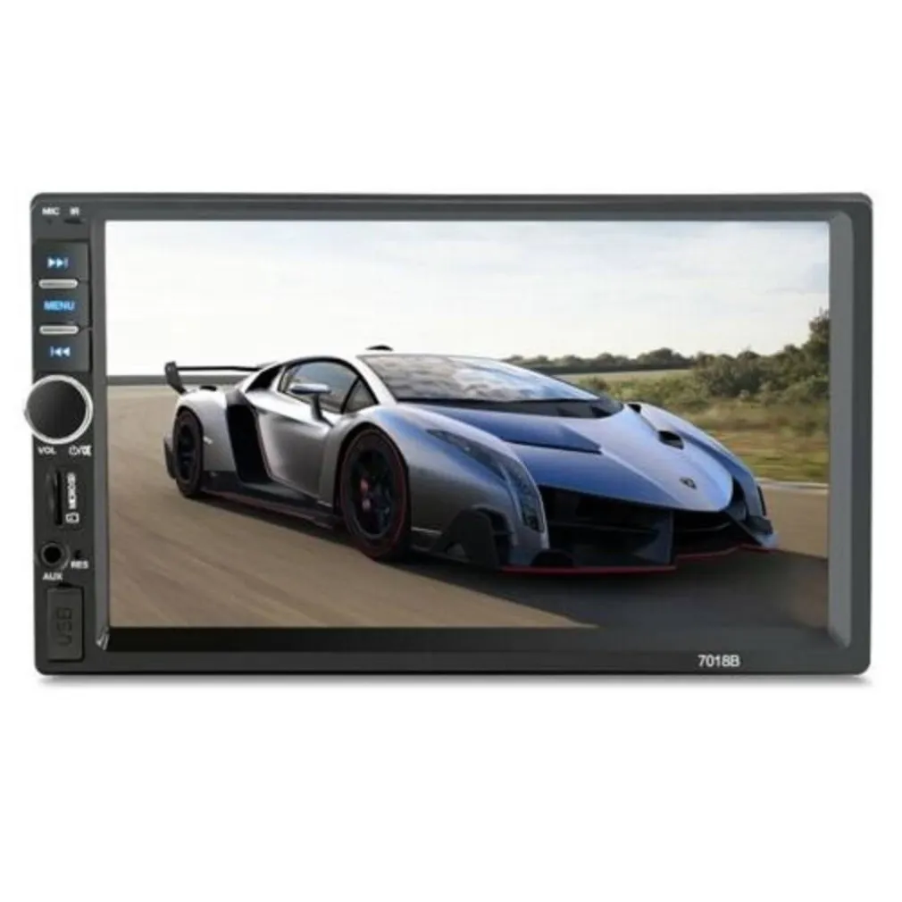 BLUETOOTH AUTORADIO 7" 2 DIN TOUCH SCREEN STEREO MP5 MP3 MEDIA PLAYER 7018B