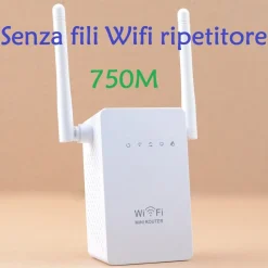 BOAS 750M Wireless-N LAN Wifi Ripetitore AP estensione Wifi 2.4G con 2 antenne