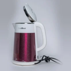 BOLLITORE ELETTRICO IN ACCIAIO INOX 2 LITRI 2000W ACQUA UFFICIO VIAGGI TX-9942