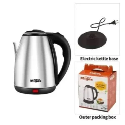 BOLLITORE ELETTRICO 2LT IN ACCIAIO 1500W PER ACQUA CALDA RESISTENTE SPEGNIMENTO AUTOMATICO