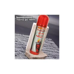 BOMBOLETTA RICARICA GAS UNIVERSALE PER ACCENDINI 150ML APPARECCHIATURE A GAS