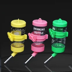 BORRACCIA CRICETI PICCOLI ANIMALI 80ML ACCIAIO PLASTICA DESIGN SFERA ANTIGOCCIA