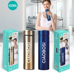 BORRACCIA TERMICA IN ACCIAIO 450 ML THERMOS CALDO FREDDO PORTA BEVANDE TX-8262