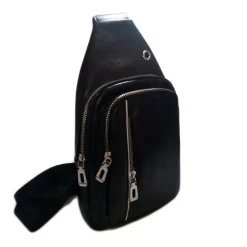 BORSA BORSELLO UOMO SIMIL-PELLE TRACOLLA PETTO MONO SPALLA MARSUPIO LAVORO 628